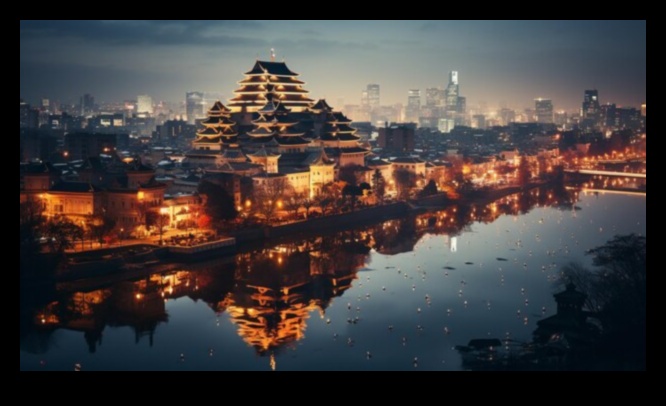 Pilsētas ainavas Aglow: apgaismojoši arhitektūras brīnumi