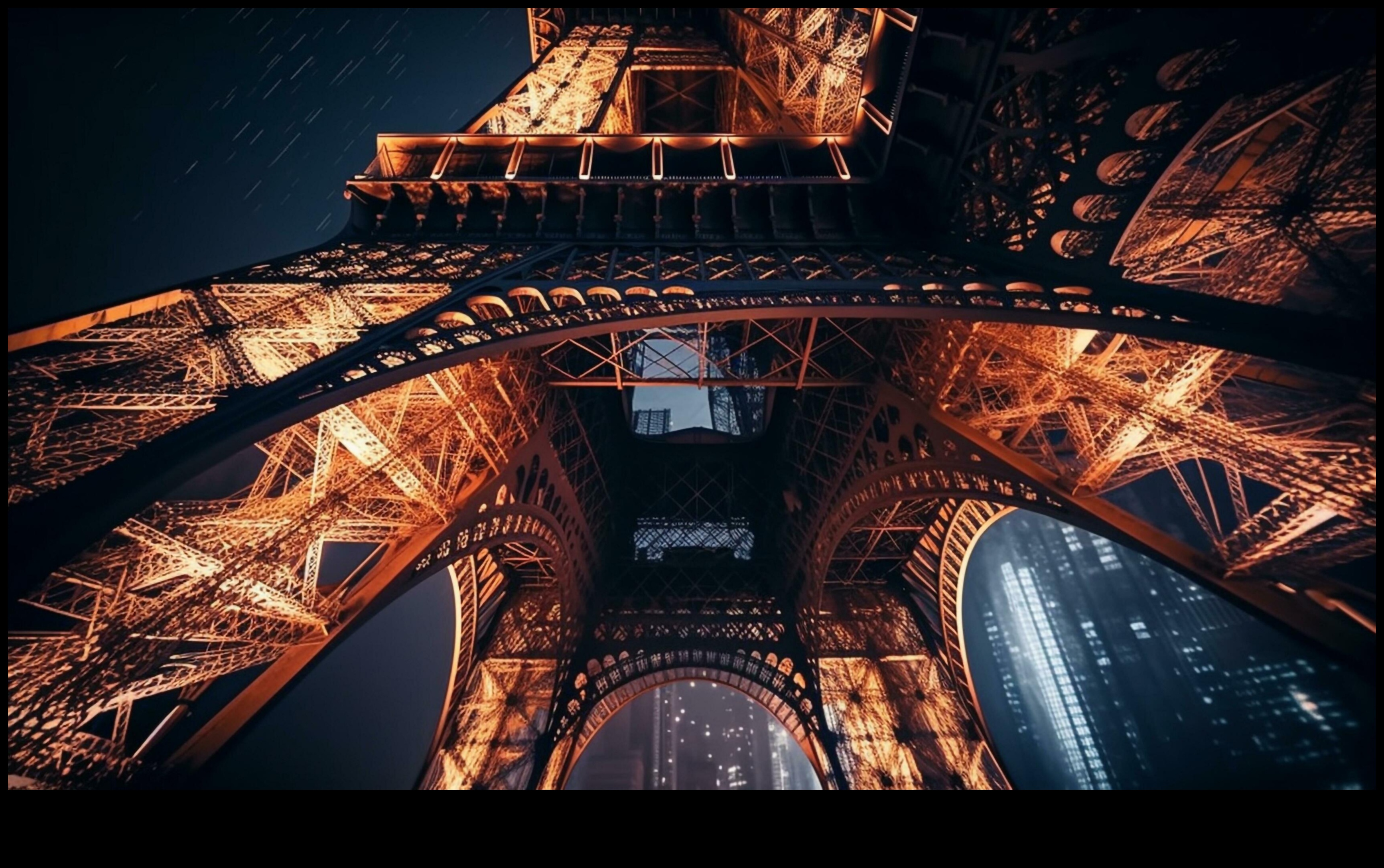 Pilsētas ainavas apgaismotas: arhitektūras fotogrāfija tās virsotnē