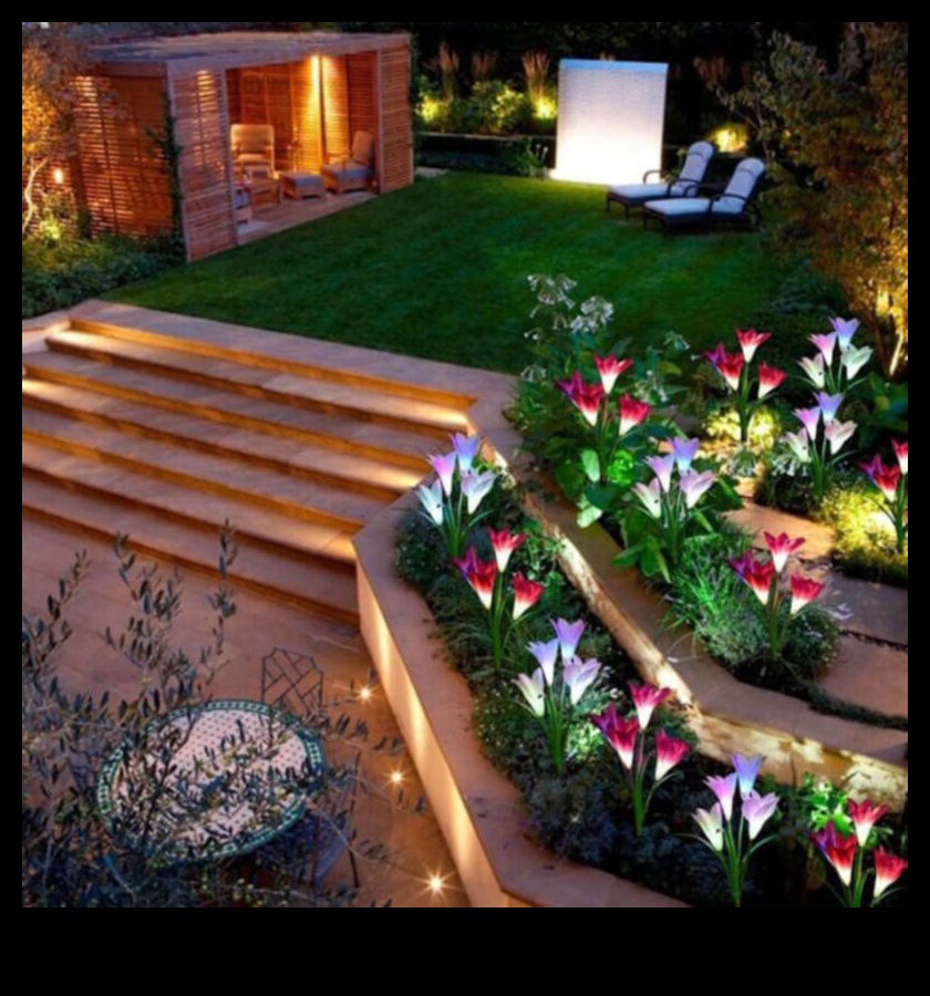 Kvēlojoši dārzi: apgūstiet paņēmienus ziedu skaistuma izgaismošanai