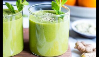 Ingvera miziņa: pievienojiet garšvielu zaļajiem smūtijiem, lai iegūtu papildu garšu