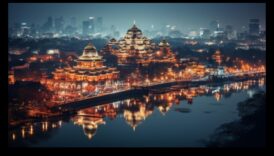 Pilsētas ainavas Aglow: apgaismojoši arhitektūras brīnumi