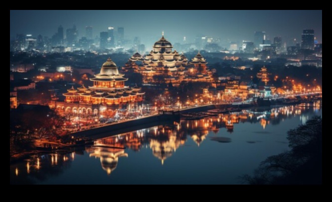 Pilsētas ainavas Aglow: apgaismojoši arhitektūras brīnumi