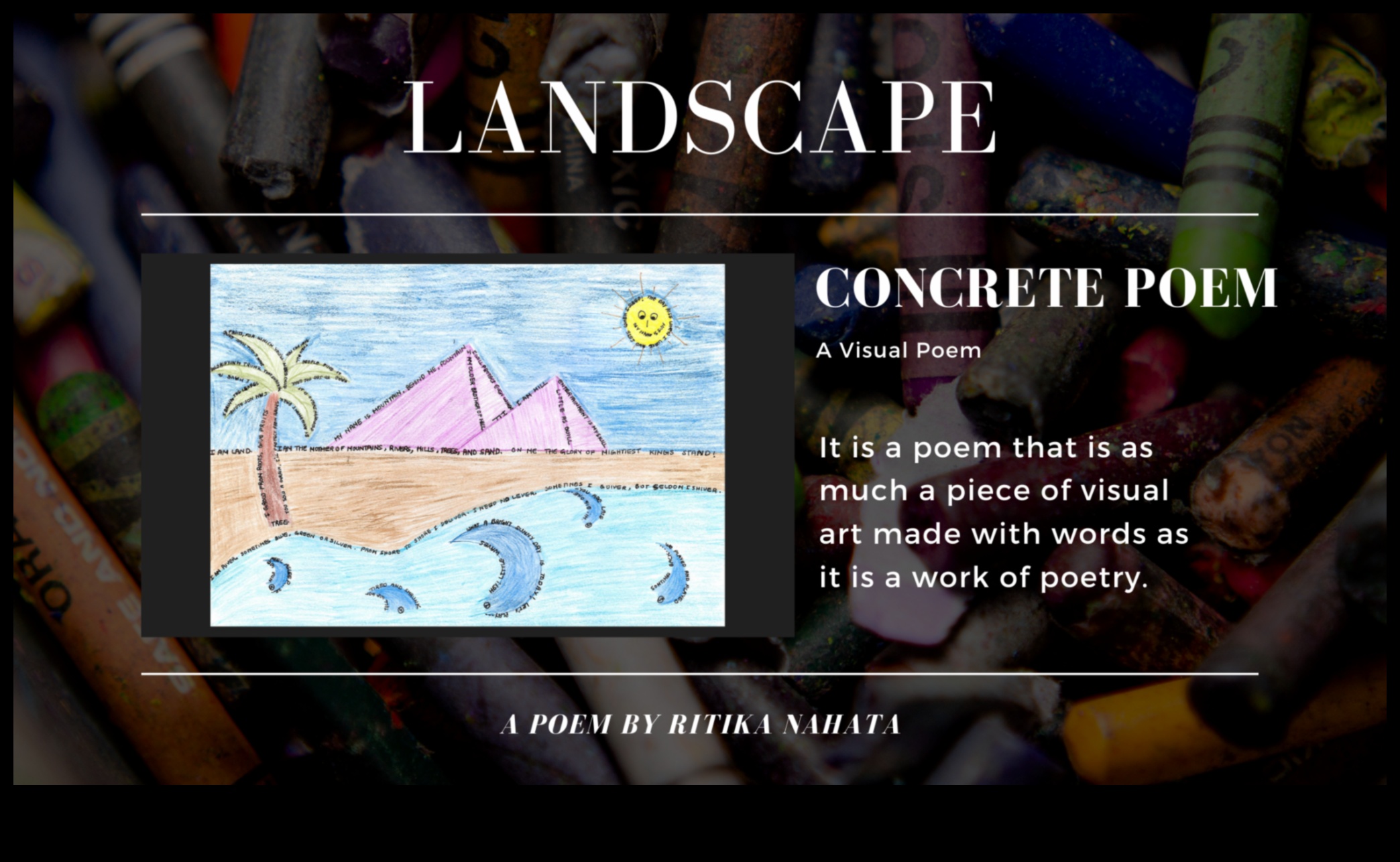 Vizuālā dzeja: izteiksmīgas un mākslinieciskas ainavas, kas stāsta